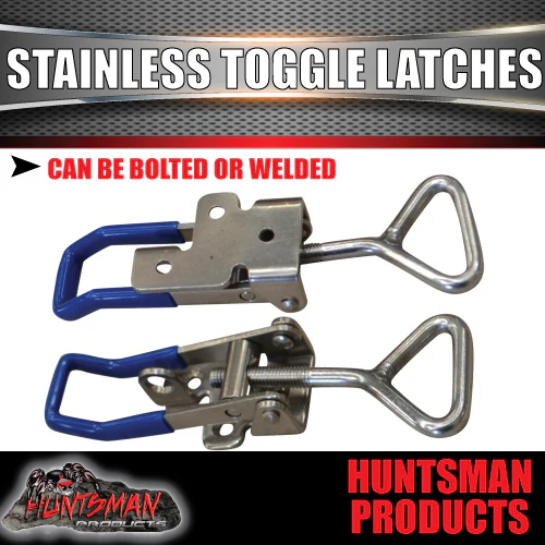 x6 Large Stainless Steel Toggle Over Centre Latch. Tool Box Truck Trailer SS304 - Image 3